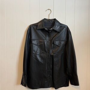 Black Leather Women's Jacket